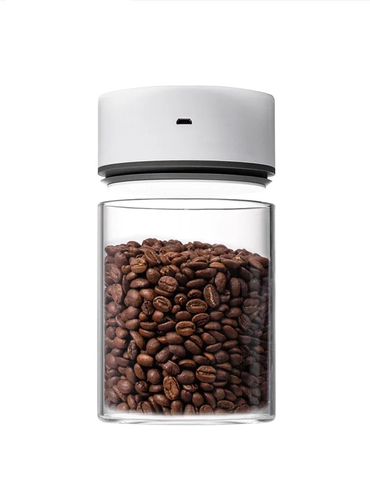 Intelligent Vacuum Sealed Jar Glass Coffee Bean Fresh-Keeping Jar Tea Jar