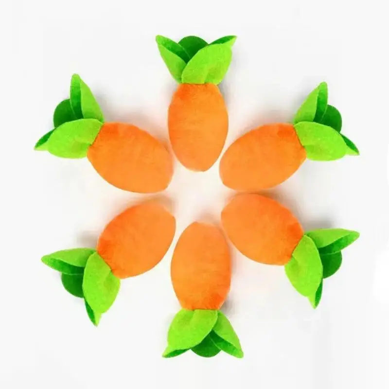 Carrot Snuffle Mat For Dogs Interactive Dog Toys Plush Puzzle Toys Plush Carrot Field Educational Toys For Small Medium Large