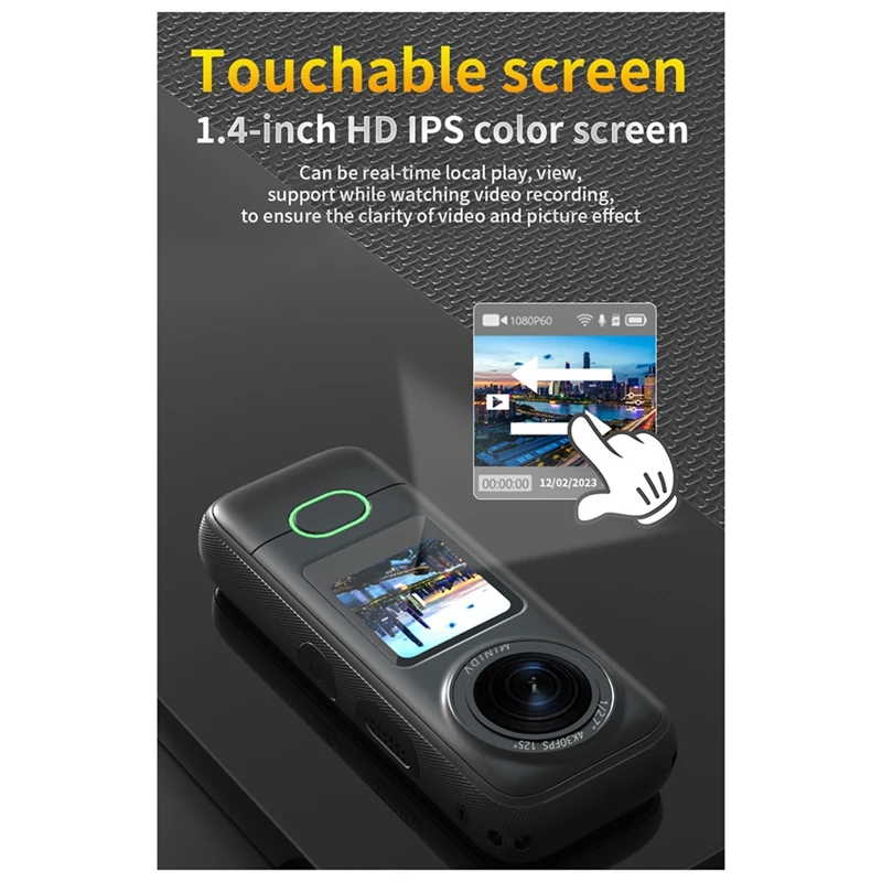 4K HD WIFI Wireless Sports Camera Motorcycle Driving Recorder Outdoor Helmet Cycling Photography Video Recorder, Durable