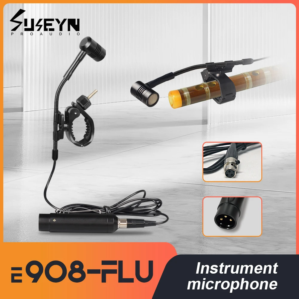 

e908 Wind instrument microphone, flute, piccolo specialized instrument microphone