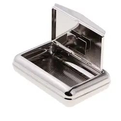 Silver Tobacco Smoke Storage Case Moisturize Box Pipe Tobacco Holder Cigarette Storage Case for Fathers Day Gift