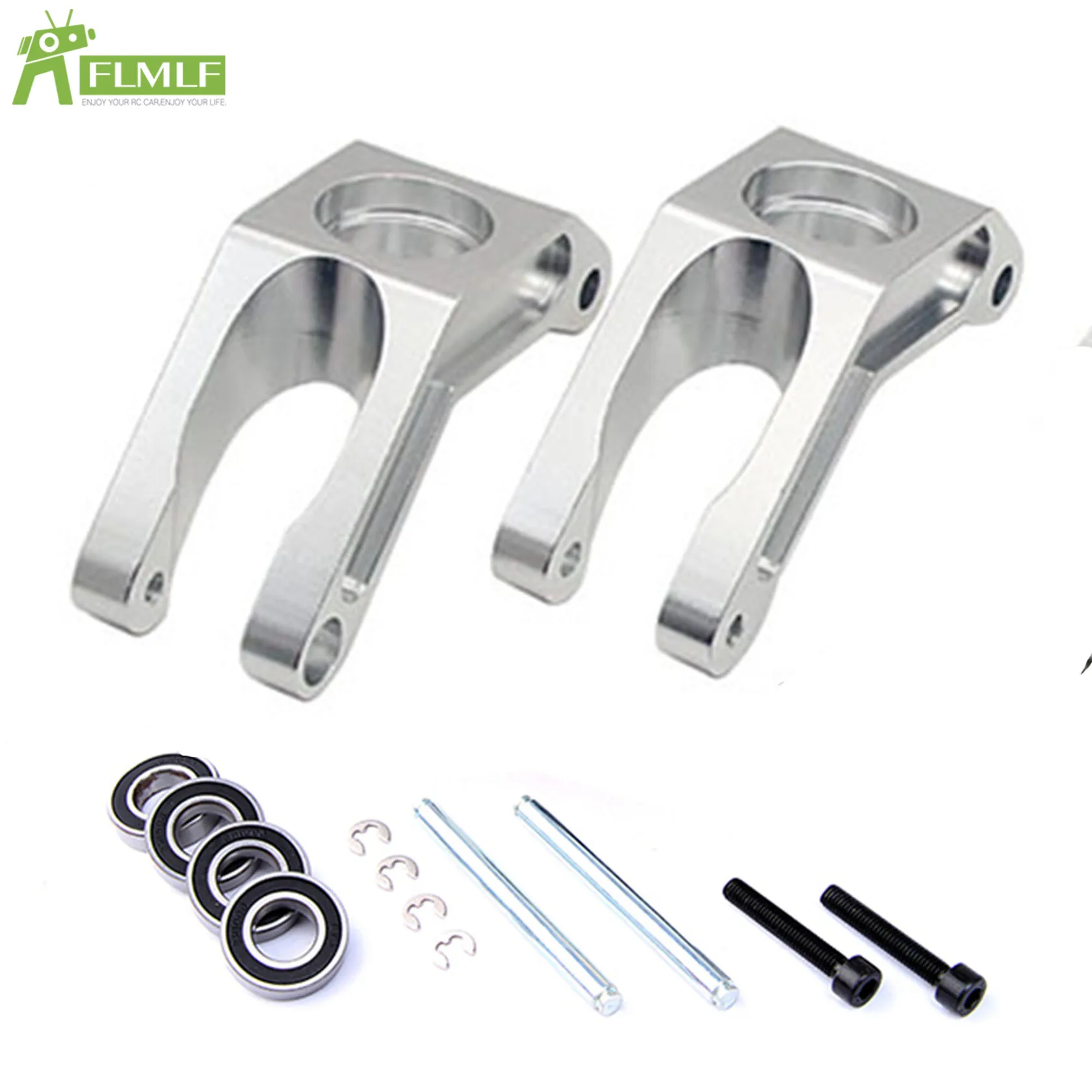 Alloy CNC Rear Wheel Hub Carrier Kit Fit for 1/5 HPI ROFUN BAHA King Motor ROVAN BAJA 5B 5T 5SC Rc Car Toys Games Parts