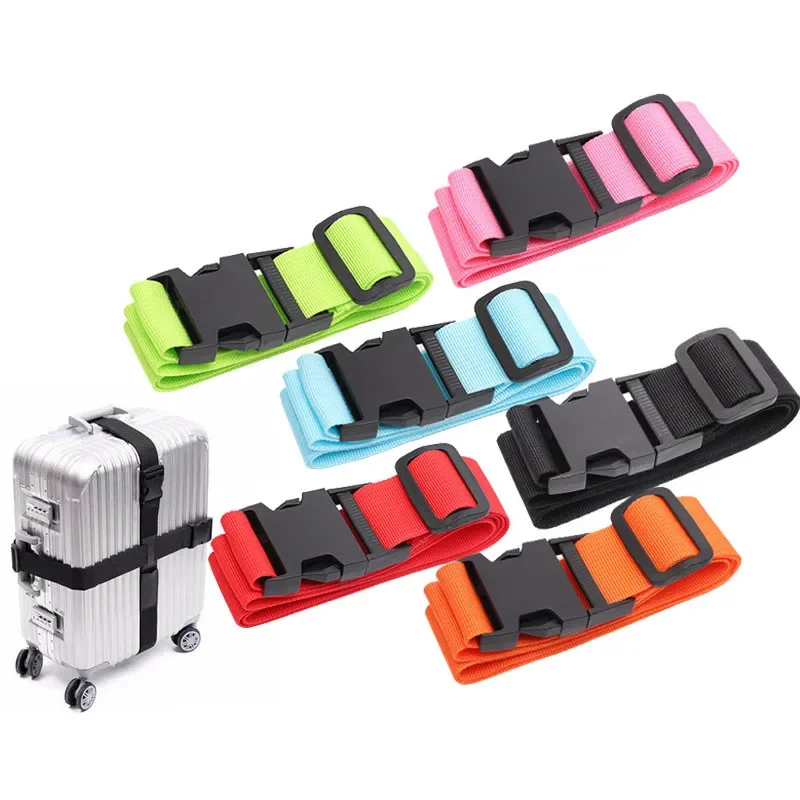 Travel Luggage Strap Adjustable Luggage Cross Packing Belt Baggage Suitcase Protective Straps Travel Accessor Travel Essentials