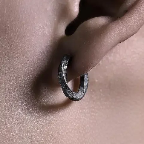 Original Mobius Earrings High End Plain Hoop Earrings for Men Fashion Male Jewelry
