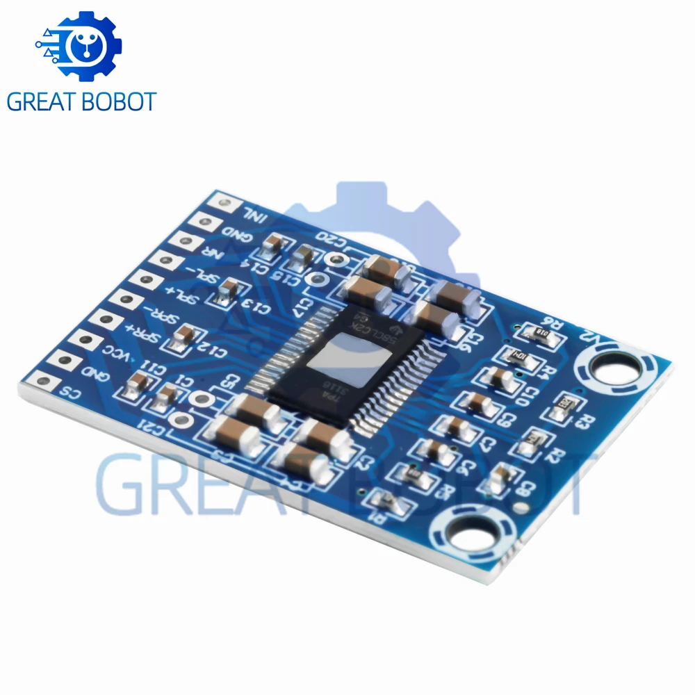 1~10PCS XH-M562 DC12V-24V 2x50W Dual Channel Mini Digital Amplifier D Class 50W+50W TPA3116D2 Amplifier Power Amplifier Board