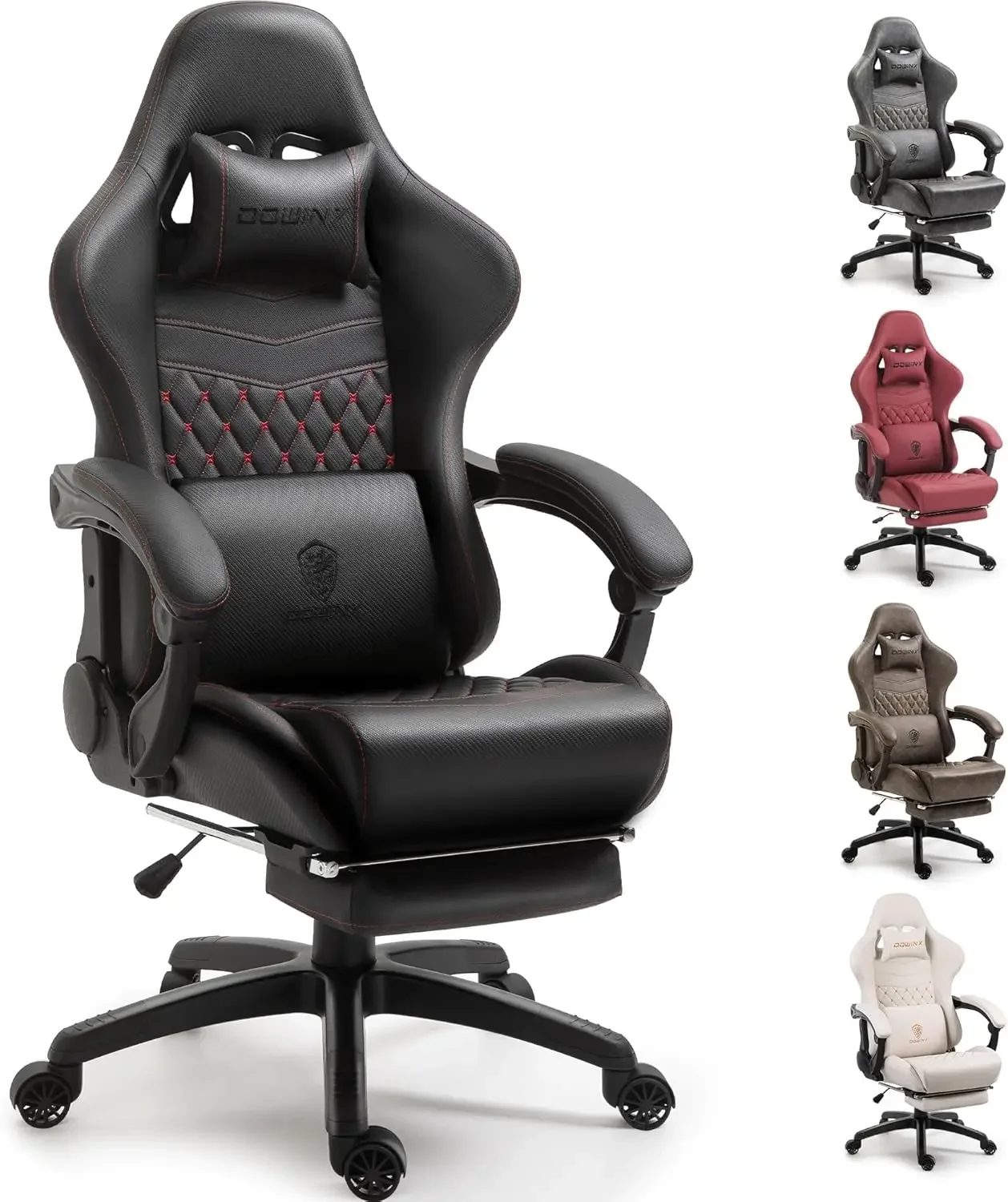 

Gaming Chair Big and Tall, Ergonomic Gamer Chair for Adults with Footrest, High Back Comfortable Computer Chair Massage