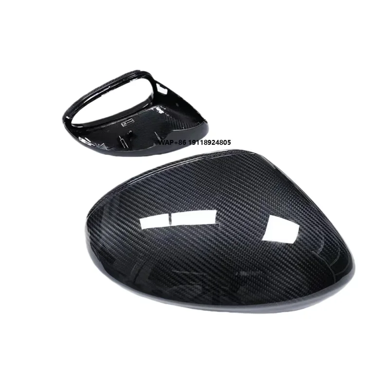 Upgraded PK Style Dry Carbon Fiber Rearview Mirror Cover Body Kit air Kit for  Panamera
