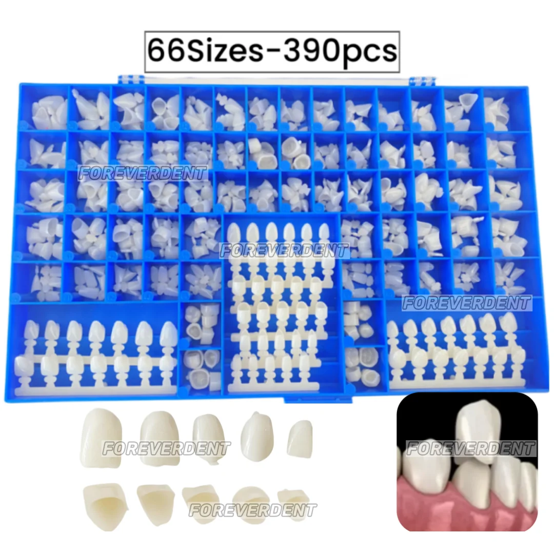 

2kits Dental Temporary Crowns Mold Guides Premolar Molars Anterior 66Sizes Cuspid