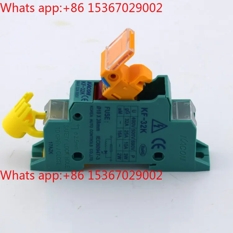10pcs Fuse base, Kaikun KF-32K rail type circuit breaker, environmentally friendly material fuse base