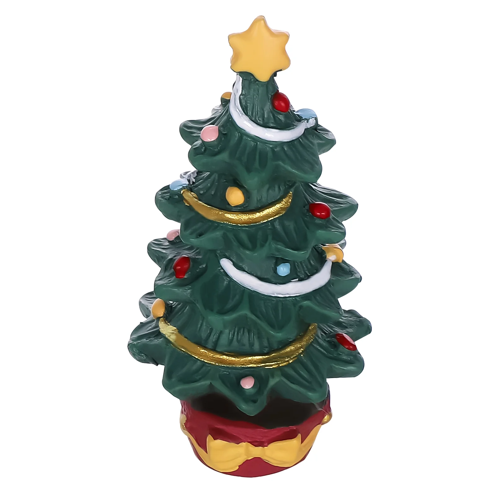 Mini Christmas Tree Craft nament Resin Xmas Desktop Tabletop Decorations Eco Friendly Safe Festive Holiday Party