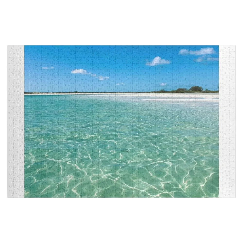 

Beautiful Marble Pattern Ocean Nature Landscape of Turks & Caicos Jigsaw Puzzle Customized Photo Jigsaw For Kids Puzzle