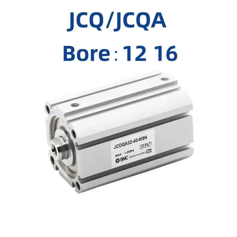 

JCQ JCQA JCDQ JCDQA Bore 12 16 New Original Compact Cylinder Double Acting Single Rod JCQ12-5 JCDQ16-10 JCQA12-15 JCDQA16-20