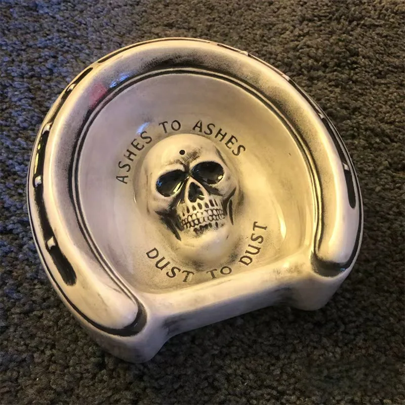 Ashtray ornament for home, living room, study, bedroom, bar, tabletop, anti-flying ashtray