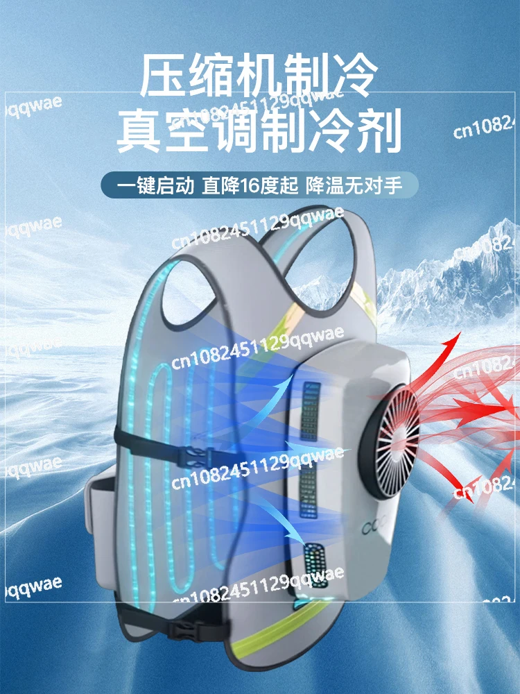 

Coolbag Outdoor Camping Rechargeable Waist Fan Refrigeration Air Conditioning Cooling Artifact Mobile Portable Fan Fishing