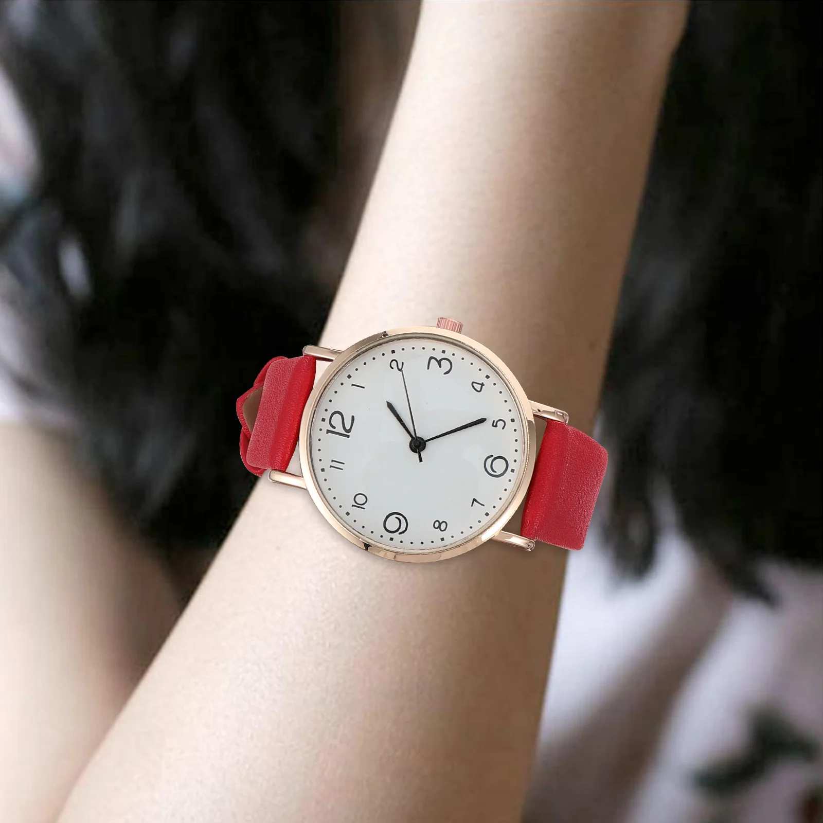 Relojes de fitness para hombre, moda mujer, reloj de pulsera para mujer, chica roja a la moda