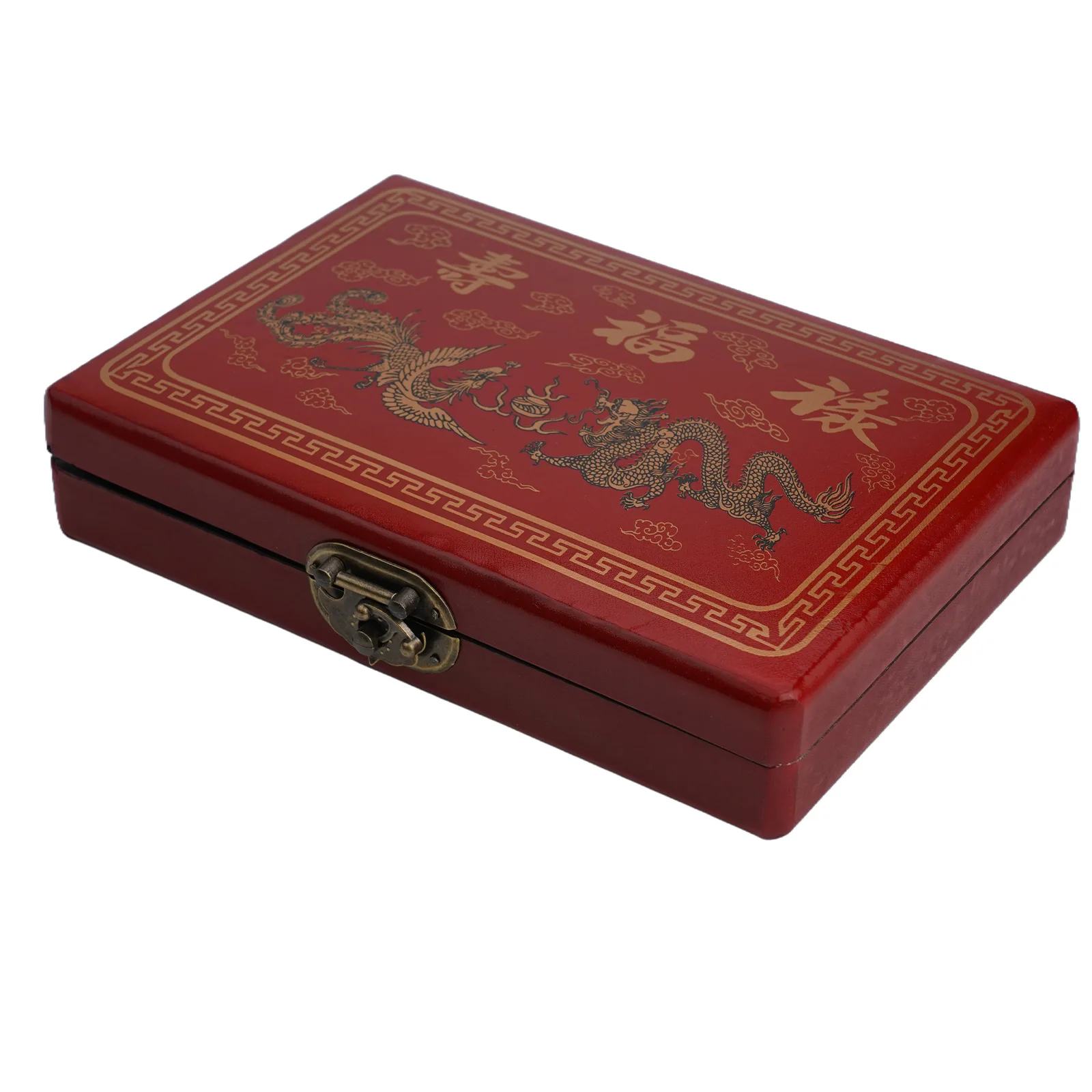 for mahjong Set for Travel and Home Use with 144 Melamine Tiles 2 Dice and Wooden Case with Soft Leather Wrap Finish