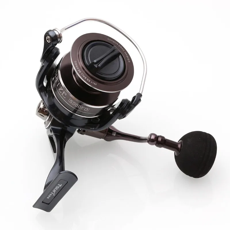 Fishing reel seawater-proof, large-tension, slow-rocking, iron plate wheel, diagonal cup, full-end metal spinning wheel