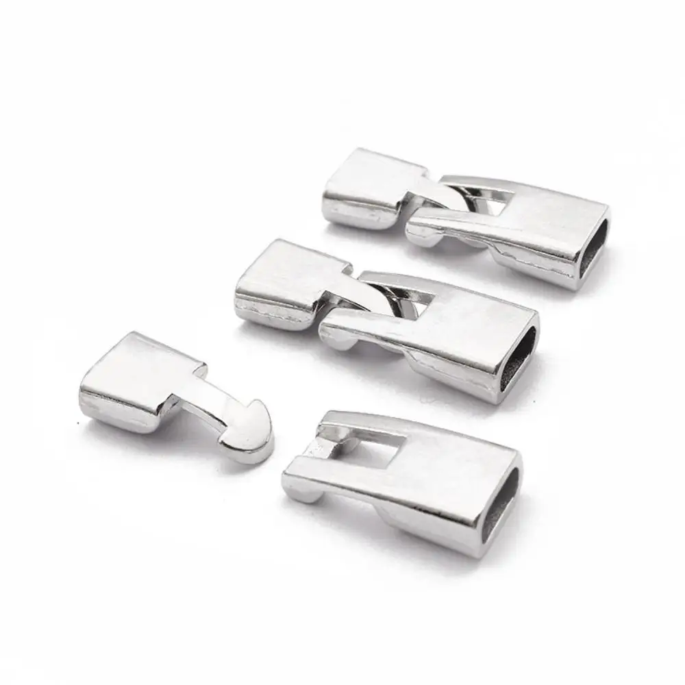 

5 комплектов из цинкового сплава браслет торцевая пряжка пряжка пряжка пряжка пряжка пряжка замочная пряжка мужской DIY плоский кожаный канат браслет ювелирные изделия