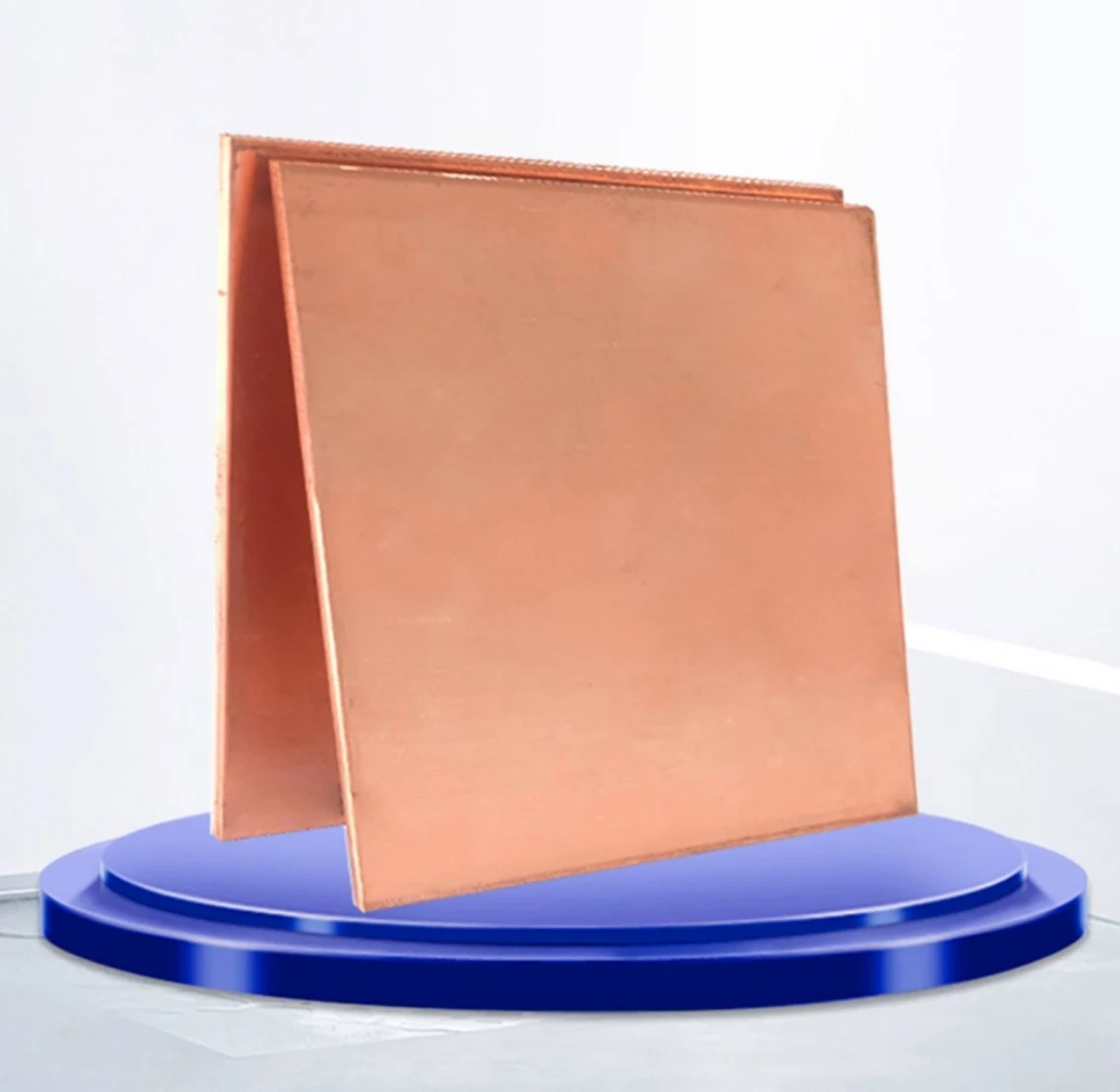 Pure Copper Sheet Thick 0.1 0.15 0.2 0.25 0.3 0.4 0.5 0.6 -10mm T2 Copper Plate Customized 50*50mm 100*100mm 200*200mm 300*300mm