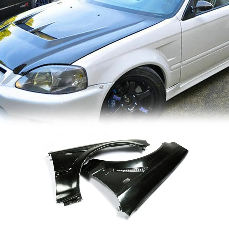 

Высококачественное переднее крыло + 20 мм, подходит для HONDA 1999-2000 EK Civic Hatch Back Js Racing