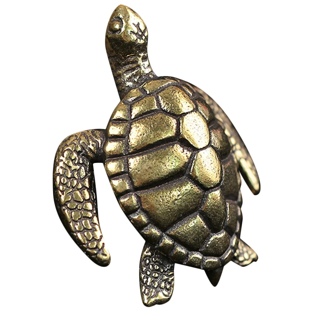 

Home Office Tabletop Turtle Ornament Sculpture Desktop Sea Turtle Decor Tortoise Decor Brass Craft Ornament