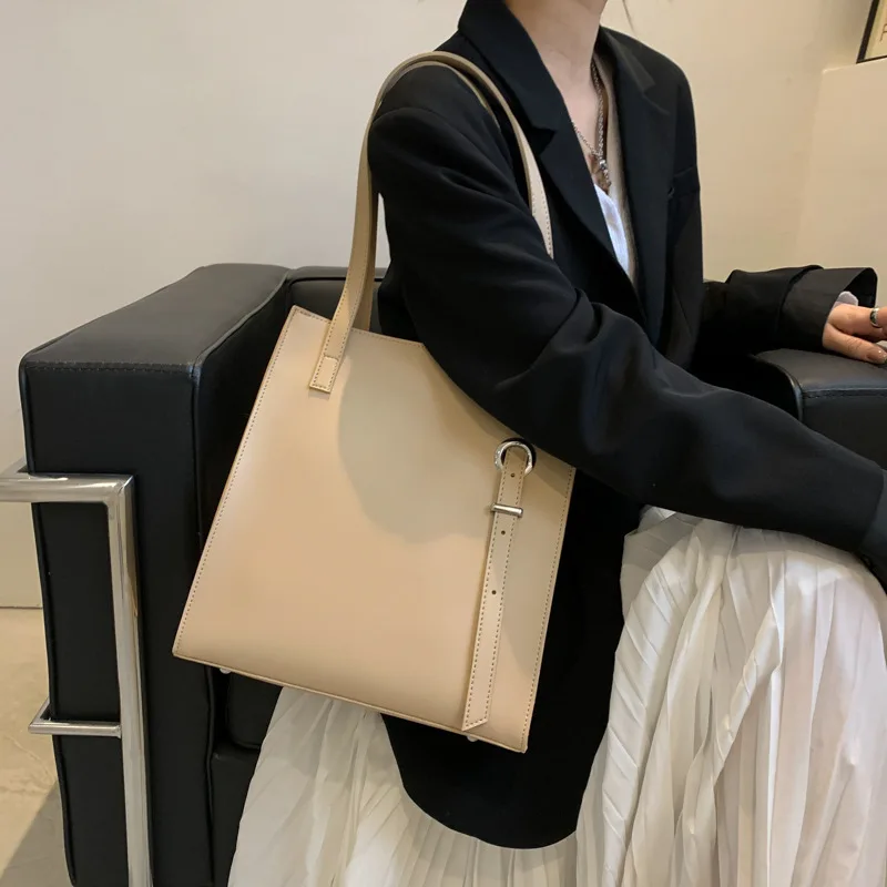 CGCBAG Fashion Luxury Brand Designer Women Tote Bag High Quality Soft Leather Handbags Simple Lage Capacity Female Shoulder Bag