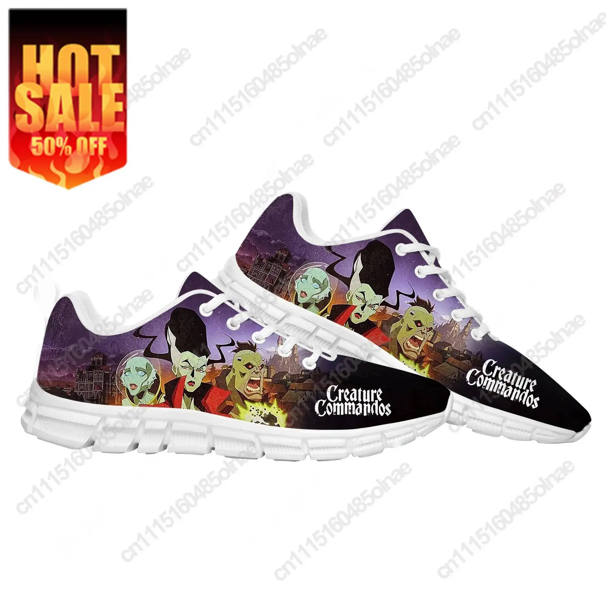 Creature Commandos Sneakers Mens Womens Teenager Comfortable Sports Shoes High Quality Fashion Pattern Casual Shoe Custom Shoes