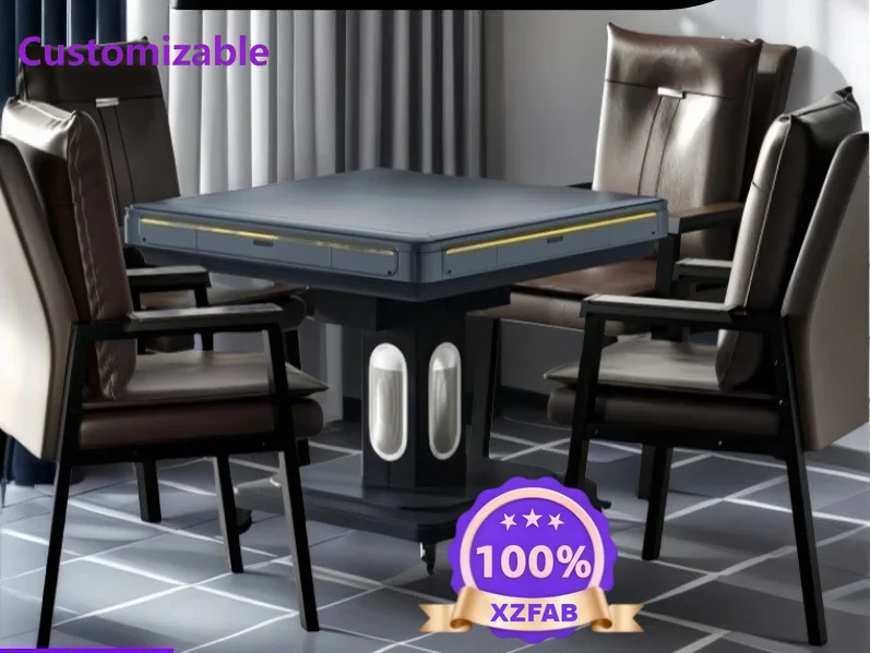 Factory Direct 2026 Automatic household mahjong table movable folding living room dining room multi-function heating electric