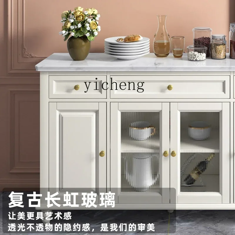 Dining Side High Cabinet Integrated Wall Home Small Apartment Living Room Modern Simple Tea Cupboard Light Luxury Wine