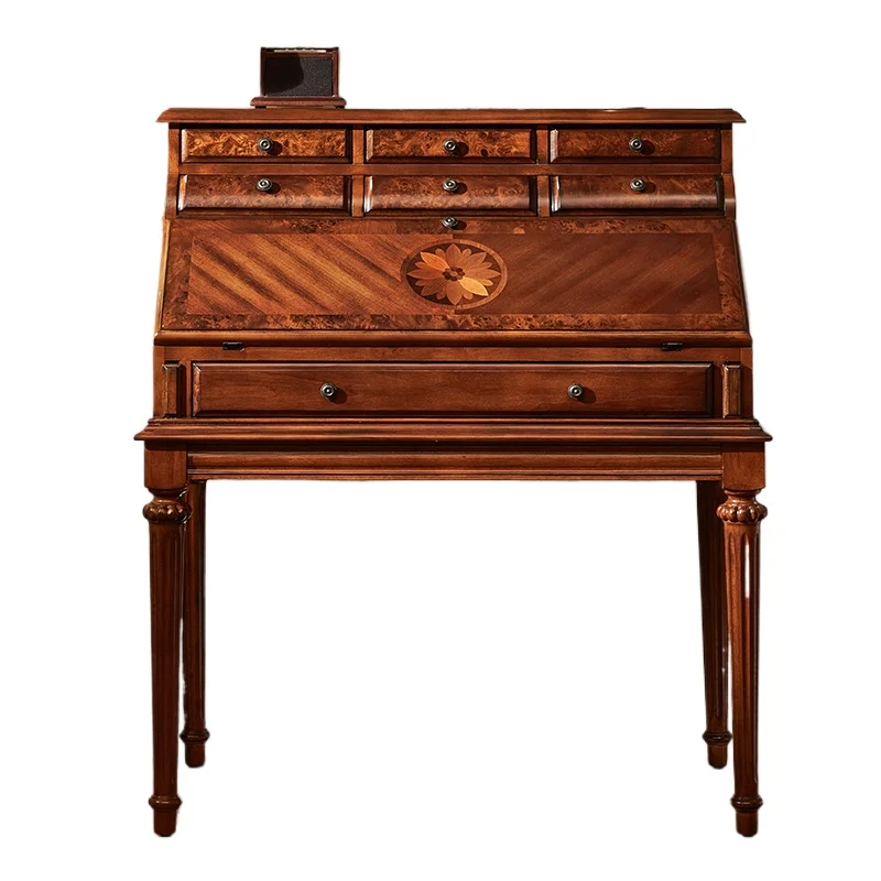 

American jewelry box bedroom multi-functional dresser solid wood learning piano secret desk