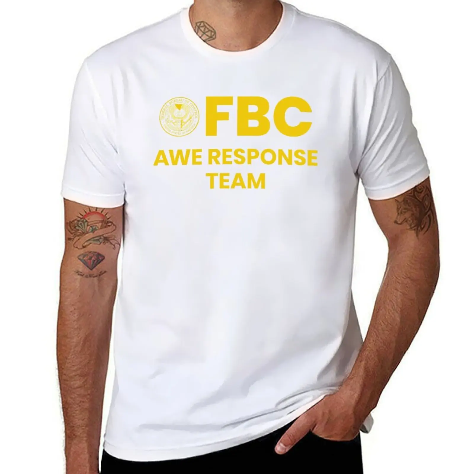 Bureau fédéral du contrôle-AWE Response Team T-Shirt homme T-Shirt coton haute qualité homme T-Shirt coton T-Shirt