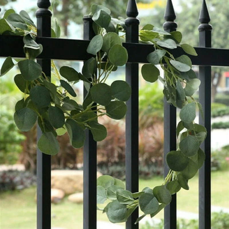 200 سنتيمتر الأخضر أوراق لبلاب اصطناعية جارلاند النباتات الكرمة يترك 1 قطعة Diy بها بنفسك ل ديكورات منزلية لحفل الزفاف حديقة ديكور حفلات