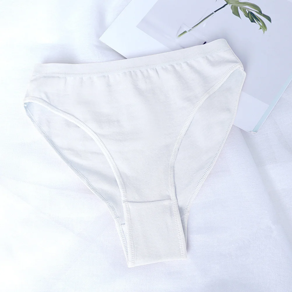 

3Pcs Ballet Dance Briefs White High Waist High Cut Cotton Panties Perfect for Girls Gymnastics Practice Size 160