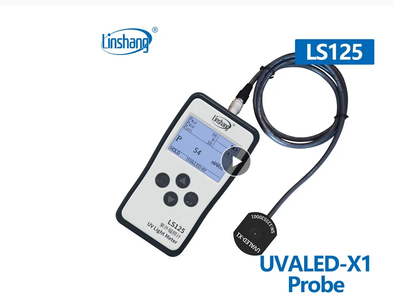 

Linshang UVALED-X1 probe UVA LED sensor for LS125 UV power meter test intensity and energy of UV LED point light UV curing