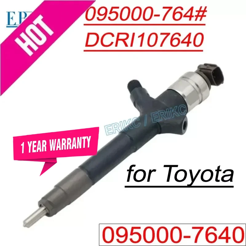 095000-7641 Fuel Injection Sprayer DCRI107640 095000-7640 Diesel Injector for Toyota RAV4 Corolla Verso 2.2 2AD-FTV 23670-09210
