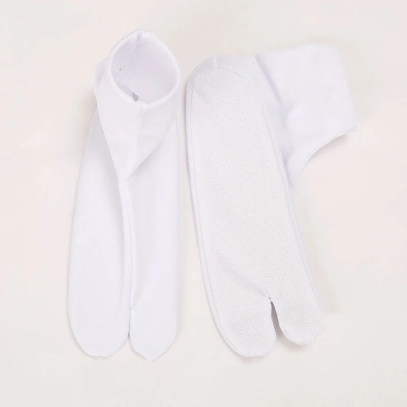 Chaussettes de Cosplay Japonaises Blanches pour Kimono, Accessoires Astronomiques artificiel astiques à Deux Doigts, Sac de Pieds, Tabi Parker