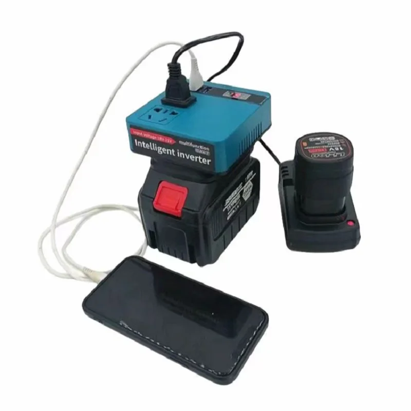 Makita Lithium Battery Inverter, Electric Tool Battery Inverter AC220V/ DC5V/20V Outdoor Operation Inverter