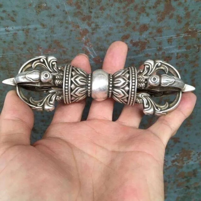 Tibetan Buddhism Five-Pronged Phurpa Vajra Phurpa Pestle Vajra Ritual Object Statue Meditation Ornament Statues for Decoration