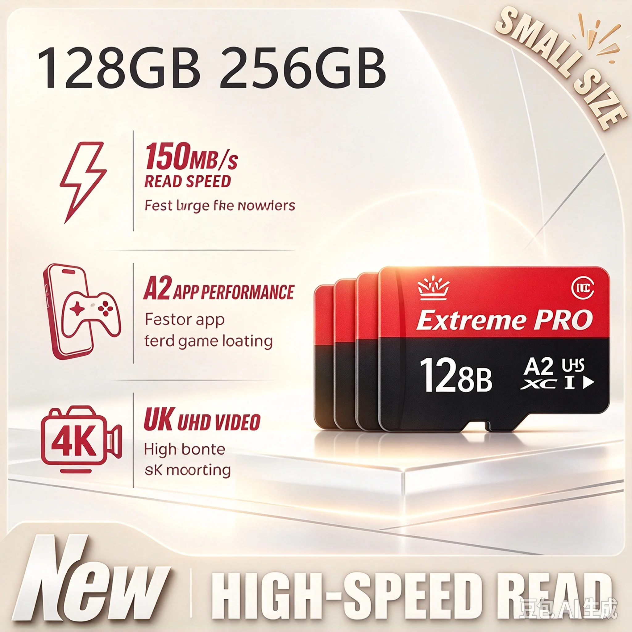 2026  High-Speed 128GB 256GB SD Card UHS-I U3 A2  Memory Card with Adapter for Android Phone 2TB Tablet Gaming
