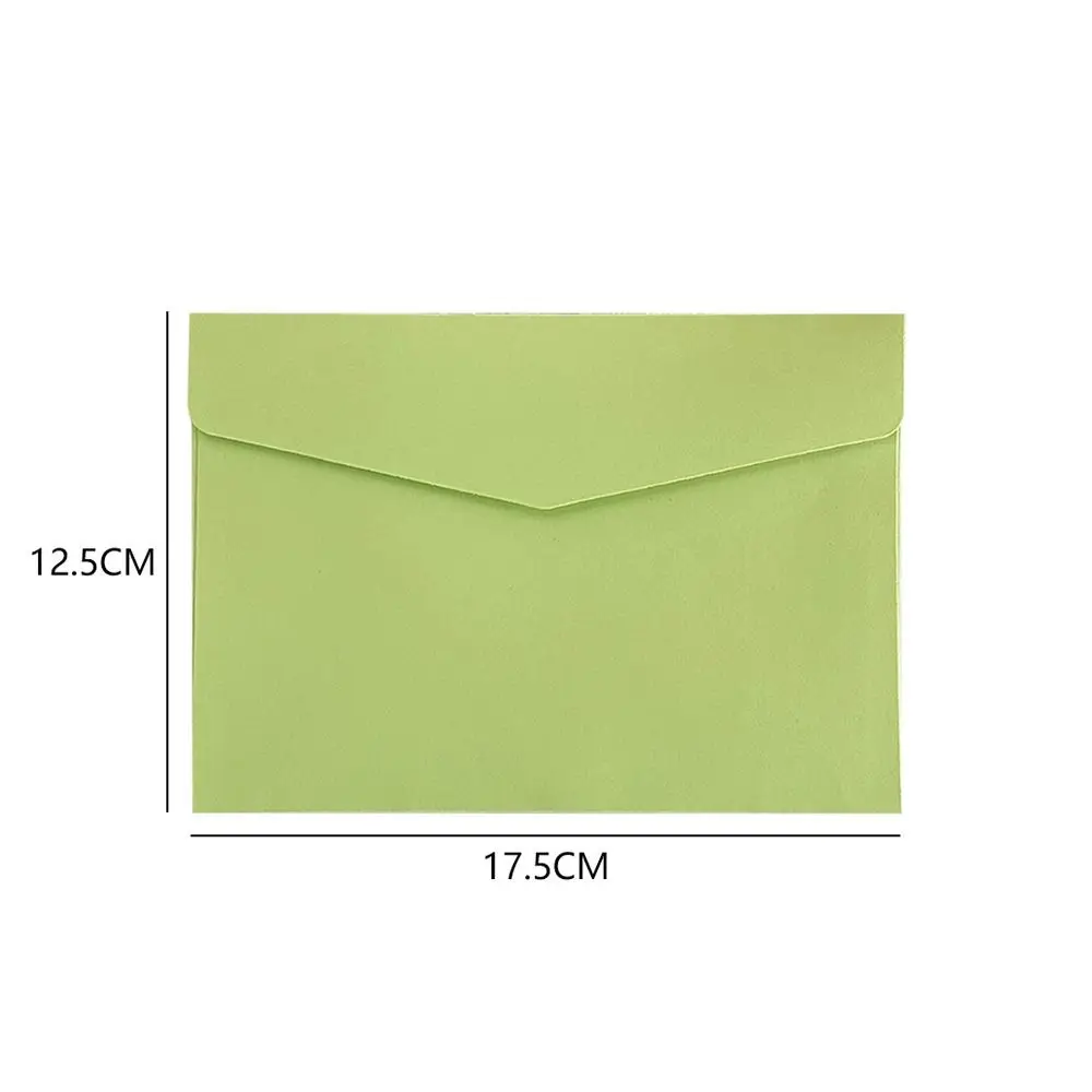 5 Pcs Office Supplies Kawaii Macaron Envelopes DIY Colorful Invitation Cards Macaron Color Blank Greeting Cards Wedding