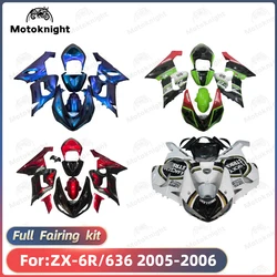 New ABS Motorcycle full Fairing Kit Fit For KAWASAKI ZX-6R ZX6R 636 2005 2006 05 06 Custom Fairings Kits Bodywork Shell set ZXMT