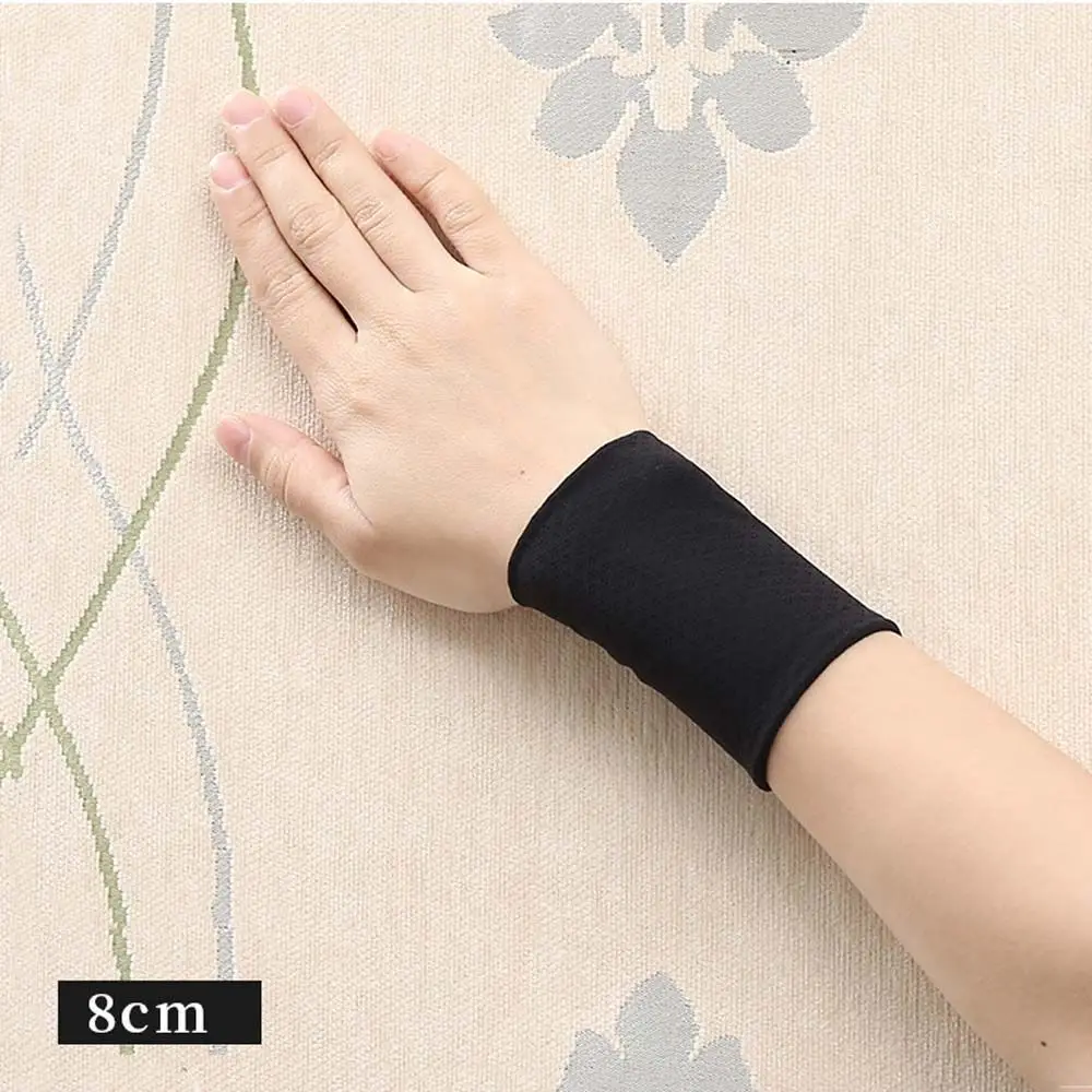 Sarung Tangan Pendingin untuk Aktivitas Luar Ruangan, Warna Solid untuk Pria Wanita, Sarung Tangan Sutra Es untuk Bersepeda, Pelindung Sinar Matahari, Gelang Olahraga