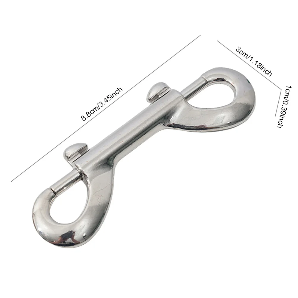 10pcs Scuba Diving Double End Bolt Snap Hook Clips 316 Stainless Steel Quick Draw Link Carabiner B-Shape Spring Hook