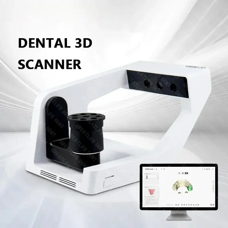 Dent Dental EXOCAD 1.3/3 Mega Pixels 3D Blue Light Digital QScan Scanner Desktop Superfast Scanning CAD CMD & Software