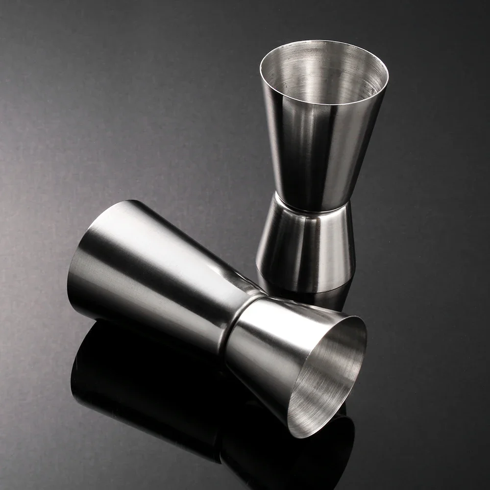 15/30ml or 25/50ml Stainless Steel Cocktail Shaker Measure Cup Dual Shot Drink Spirit Measure Jigger Kitchen Gadgets