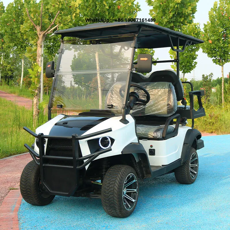 off Road Street Legal 48V Lithium Battery Electric Golf Cart 4-6 Seater CE Certified 30-50Km/h LXM