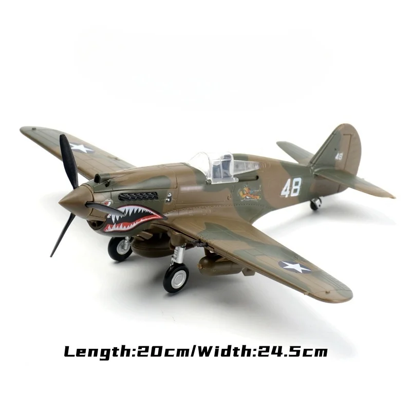 1/48 P-40 Fighter Glue Free Assembly Puzzle Model Plane Toy