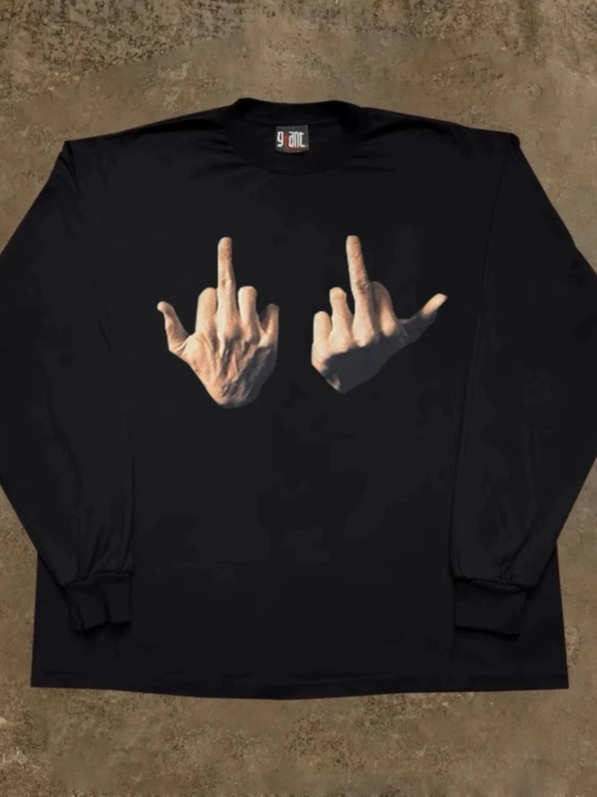 

Свободная хлопковая футболка с длинным рукавом, уличный стиль, хип-хоп, с принтом, повседневный топ, качественный материал, абсолютно новый, без этикеток