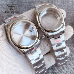 316L Stainless Steel 36mm/39mm Polished Automatic Watch Case Sapphire Fit NH34 NH35 NH36 ETA2824 PT5000 Wristwatch Mod Parts