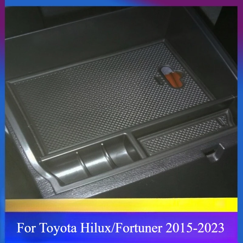 For Toyota Hilux/Fortuner 2015-2023 Armrest Storage Box Storage Box Automobiles Interior Accessories Interior Stowing Tidying